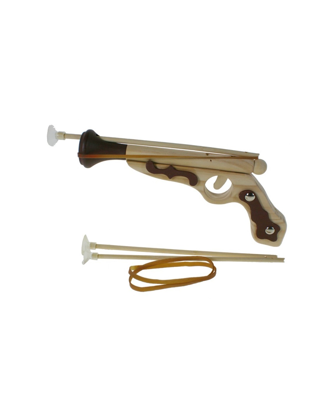 Pistola de madera con flechas, Pirata Hook complemento de juego y disfraces para niño niña