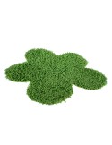 Alfombra baño algodón flor verde