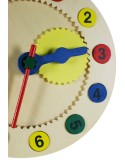 Rellotge per aprendre les hores en fusta números en imant rellotge infantil aprenentatge joc educatiu per a nens.