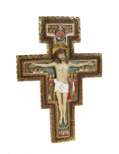 Crucifix de Crist de Sant Damià per penjar a paret decoració llar