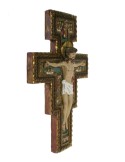 Crucifijo de Cristo de San Damián para colgar en pared decoración hogar