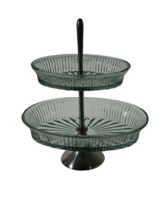 Centro de mesa o plato de presentación estilo nostálgico. Menaje de mesa.