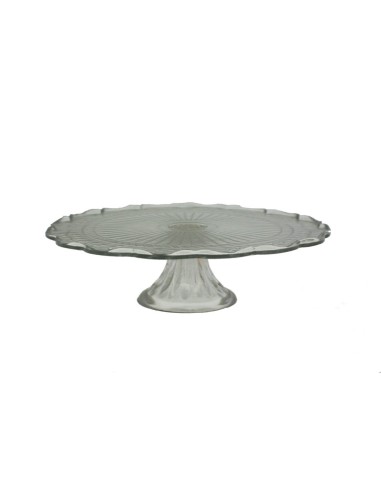 Plato para tartas con pie de vidrio menaje de mesa