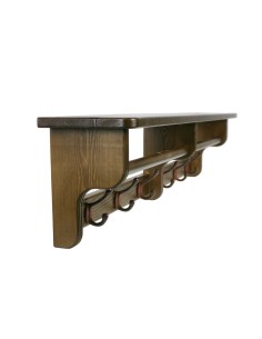  Colgador perchero  con sombrerero decoración vintage rustico de madera roble 2