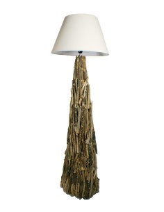 Lampadaire en rondins de style rustique pour la décoration de la maison 2