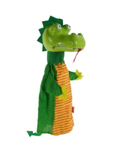 Marionnette et Marionnette Dragon avec tête en bois jouet classique et traditionnel pour garçons filles.