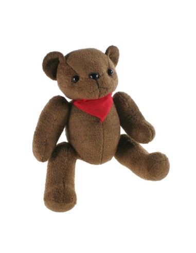 Poupée en peluche, ours coloré avec écharpe rouge, peluche, cadeaux pour enfants.