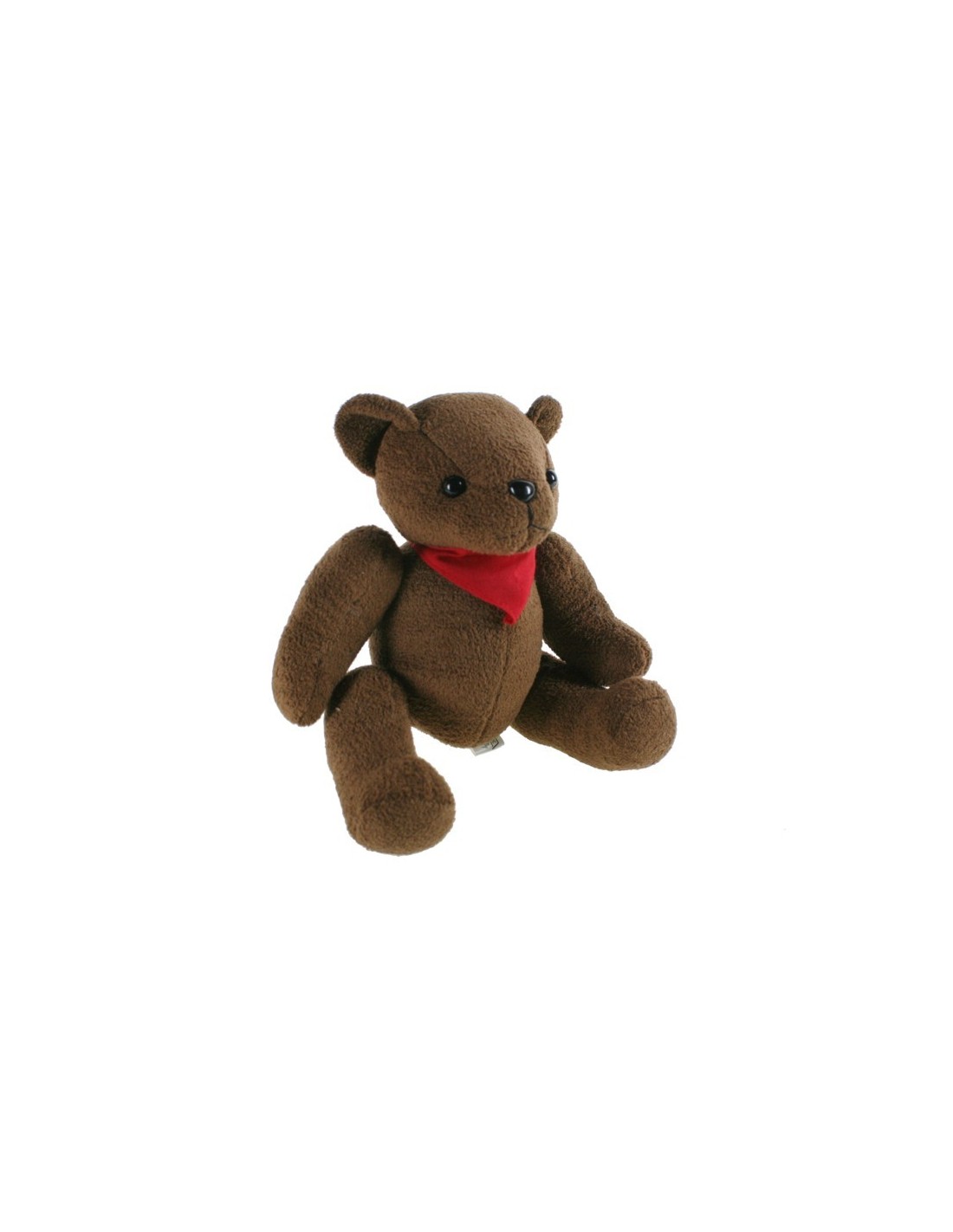 Tezituor Grand ours en peluche de 61 cm avec écharpe, joli ours en peluche  marron pour petite amie et enfant