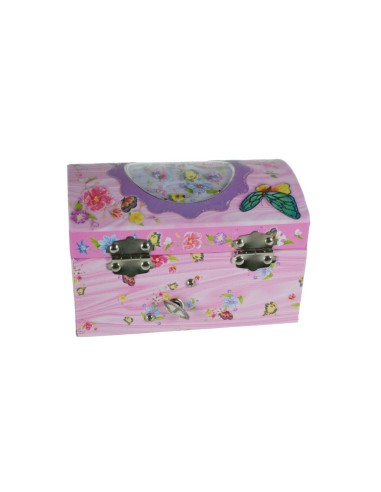 Caja Musical Infantil Joyero Color Rosa con Bailarina Girando y Espejo. Caja Musical Infantil Joyero Color Rosa con Bailarina Girando y Espejo.