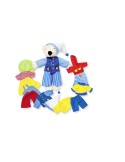 Muñeco peluche osito con ropa para vestir juguete tradicional