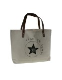 Bolsa multiuso color blanco con asas con slogan TINC UN SOMNI bolsa bandolera ideal para la playa