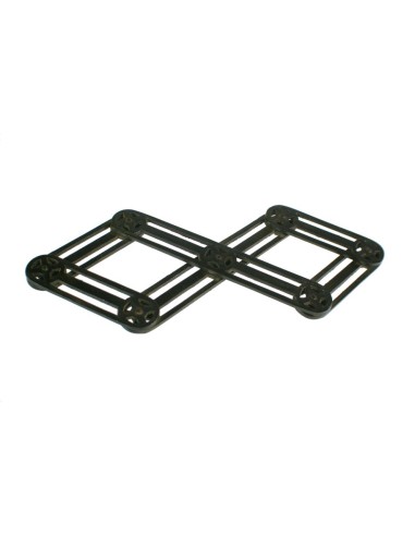 Salvamantel extensible de metal color negro para proteger la mesa menaje de cocina Salvamantel extensible de metal color negro para proteger la mesa menaje de cocina
