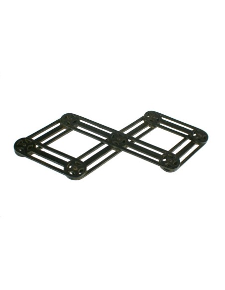 Salvamantel extensible de metal color negro para proteger la mesa menaje de cocina