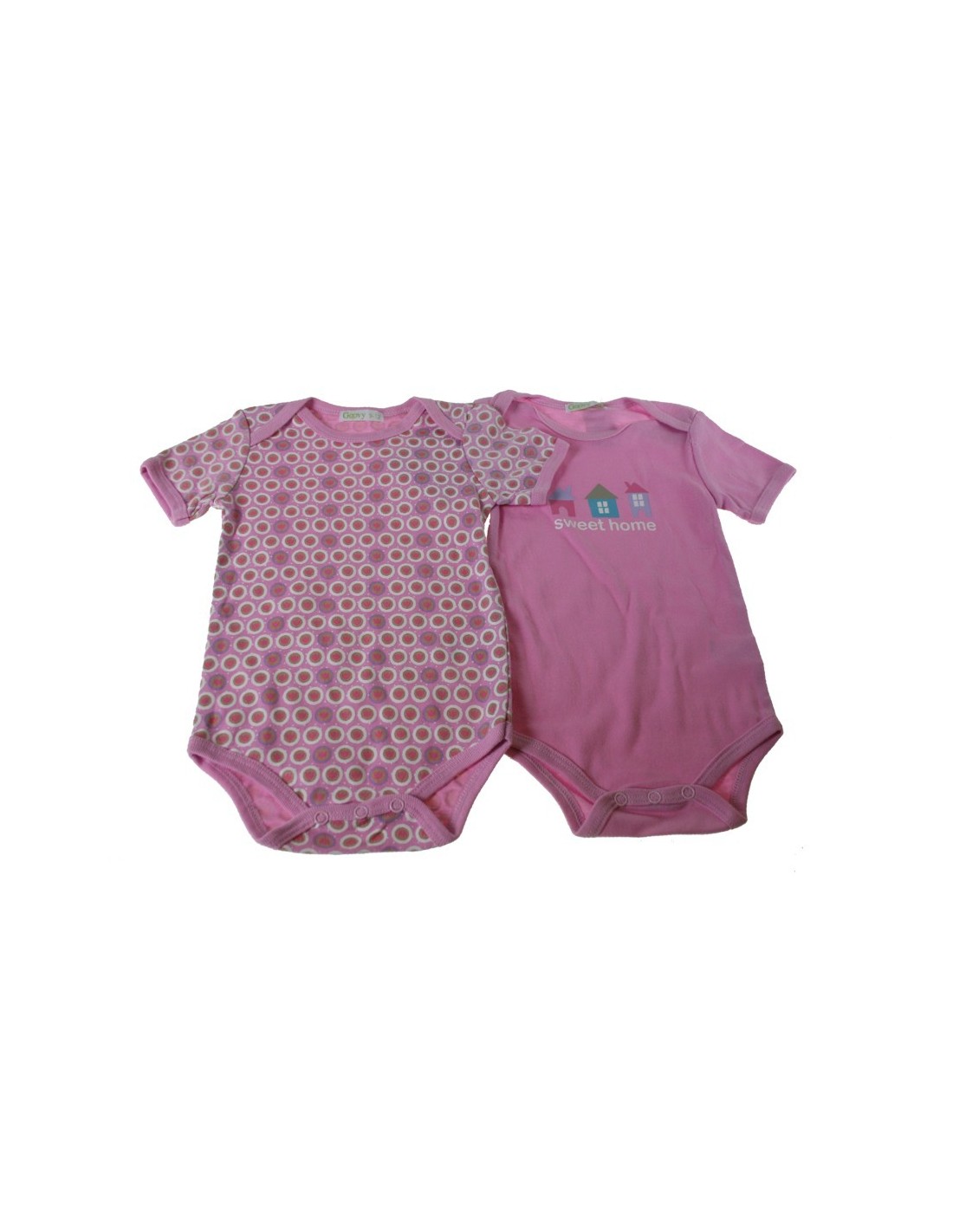 Body infantil color rosa 6-9 meses