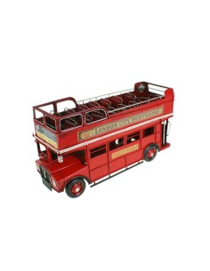Rèplica d'Autobús de metall London de color vermell