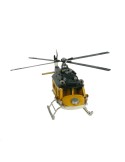 Helicóptero de 4 aspas metal amarillo
