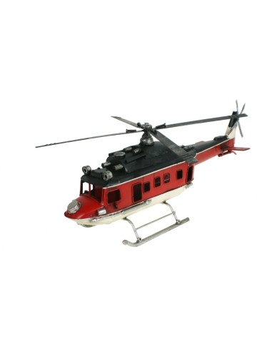 Helicòpter de 4 aspes metall vermell