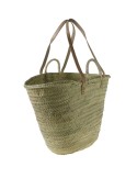 Capazo cesta mallorquina de fibra de palma para la playa