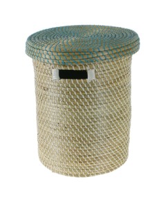 Cistella d'Emmagatzematge Mitjana de Fibres Naturals amb Tapa Elegant Organització per a La teva Llar 2