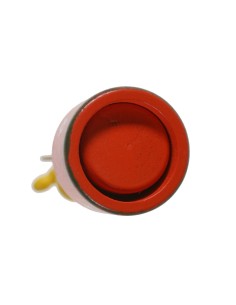 Flor naranja de madera articulado juguete tradicional de apretar con base de madera juego de habilidad infantil 2