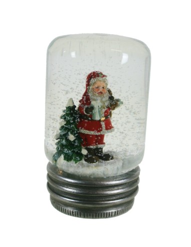 Bola de nieve con Papa Noel