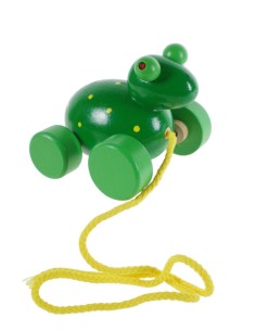 Jeu de corde en forme de grenouille en bois pour garçons filles