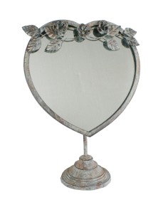 Mirall tocador de sobretaula forma cor acabat envellit vintage 2