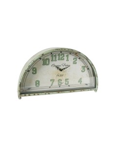  Rellotge sobretaula color verd vintage nombres grans forma mitja lluna