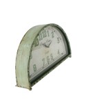 Reloj sobremesa color verde vintage números grandes forma medialuna