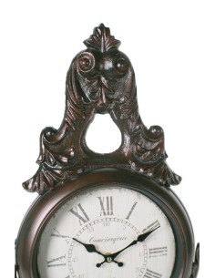 Rellotge paret metall i ferro número romans decoració llar vintage  2