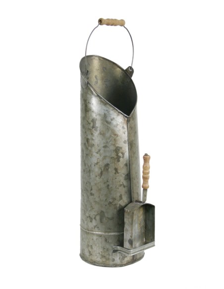 Recogedor de ceniza con pala para chimenea. Medidas: 54x17x14 cm.
