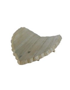 Centre de taula fulla de fusta forma cor 2