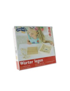 Formar palabras de madera juego de letras en vertical y horizontal juego infantil para formar frases 2