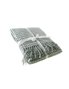 Manta para Sofá y Cama Estilo Nórdico Dibujo Pata de Gallo Decoración Hogar 2