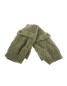 Guantes  mitones de invierno para señora color verde militar estilo nórdico calientes suaves y cómodos para el frio invierno reg 2