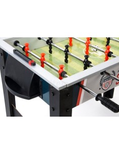 Futbolín de madera plateado juego de futbol  juguete infantil juego para la reacción y coordinación 2
