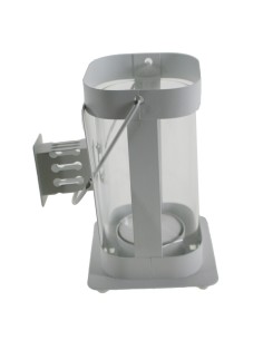 Farolillo metal y cristal color blanco para velas Light té farol con asa de agarre decoración vintage hogar 2