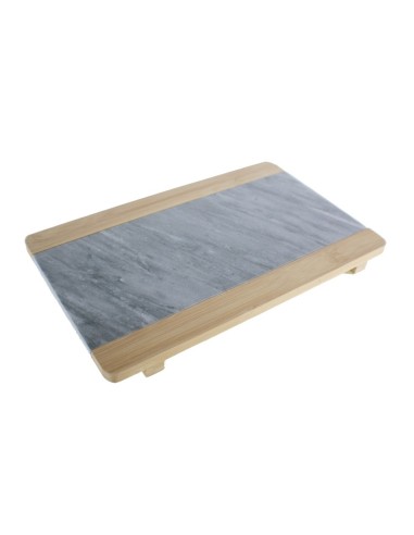 Planche à découper en bambou et marbre naturel pour ustensiles de cuisine