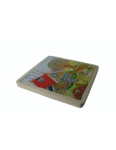 Puzzle de madera para encajar de 11 piezas con motivo estaciones del año juego educativo infantil. 2