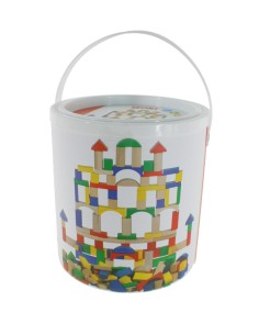 Cube de Construction avec Jeu de Blocs en Bois pour la Créativité et L'imagination des Enfants.