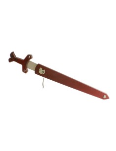 Épée en relief en bois massif avec accessoire de costume de gaine Falcon pour garçons et filles 2