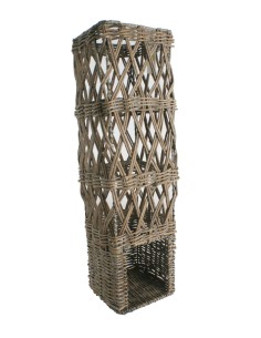 Porta Rotllos de Vímet per a Paper Higiènic Disseny Vertical Estil Nòrdic Complement Bany.