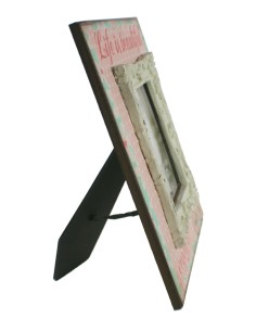 Cadre photo en bois et céramique de style vintage aux couleurs pastel, décoration de la maison 2