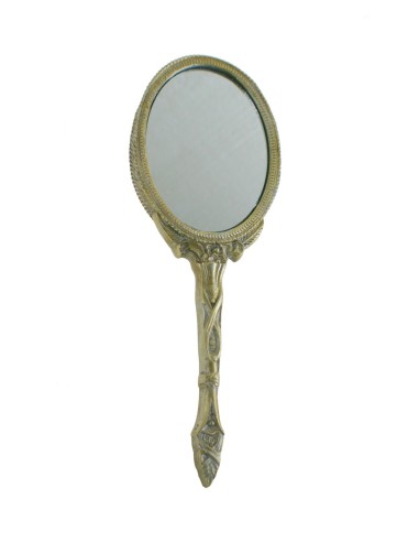 Miroir à main de style très romantique pour vanité et salle de bain.