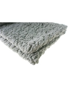 Manta para Sofá y Colcha Ligera de Felpa Suave Color Gris Decoración Hogar 2