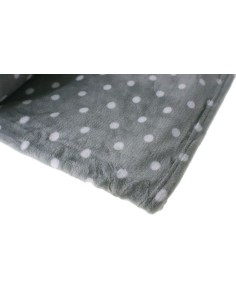 Couverture décorative à pois pour canapé et lit très douce au toucher 2