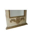 Espejo de pared con marco de madera acabado rustico con relieve
