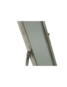 Espejo de Pie marco Metálico Redondo Color Crema Envejecido Decoración Hogar estilo Vintage. 2