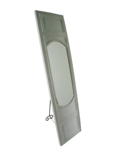 Espejo para Vestidor de Madera tipo Puerta Color Blanco Estilo Vintage Decoración Hogar.