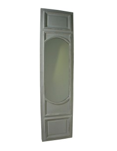 Espejo para Vestidor de Madera tipo Puerta Color Blanco Estilo Vintage Decoración Hogar. 2